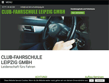 Tablet Screenshot of club-fahrschuleleipzig.de